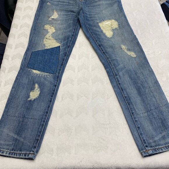 HENRY & BELLE PATCHWORK BOYFRIEND JEANS - Picture 4 of 15